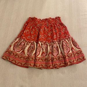 Princess Polly Red Patterned Skirt